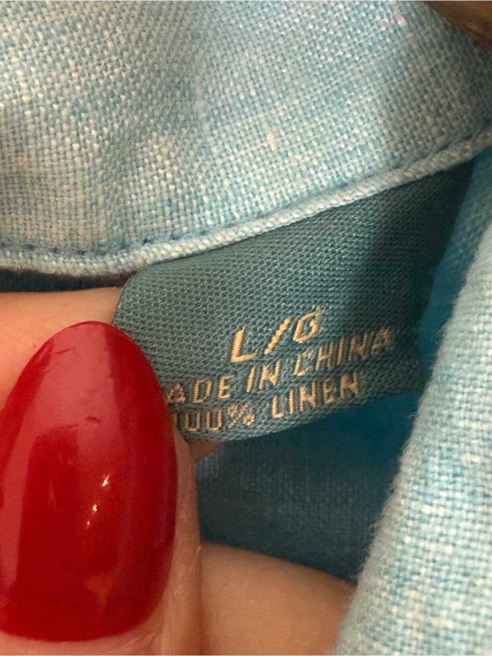 Tommy Bahama 100% Linen Shirt | Sky Blue | Men’s Large Relax - Picture 8 of 9